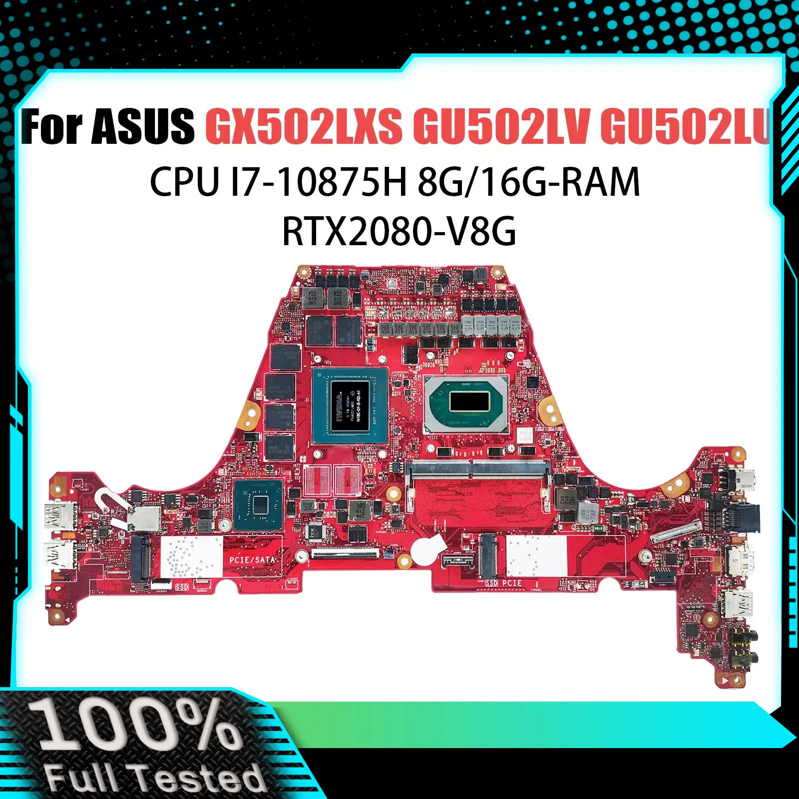 Для ASUS GU502LV GU502LU GU502L GU502LW GX502LWS GX502L материнская плата GX502LXS ROG Zephyrus M15 GU502LU GU502LI GU503LV GU502LX
Для ASUS GU502LV GU502LU GU502L GU502LW GX502LWS GX502L материнская плата GX502LXS ROG Zephyrus M15 GU502LU GU502LI GU503LV GU502LX