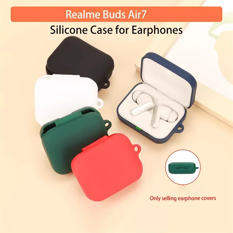 For Realme Buds Air7 Case Silicone Protective Sleeve Skin Cover For Realme Buds Air7 Wireless Earphones Protector Accessory
For Realme Buds Air7 Case Silicone Protective Sleeve Skin Cover For Realme Buds Air7 Wireless Earphones Protector Accessory