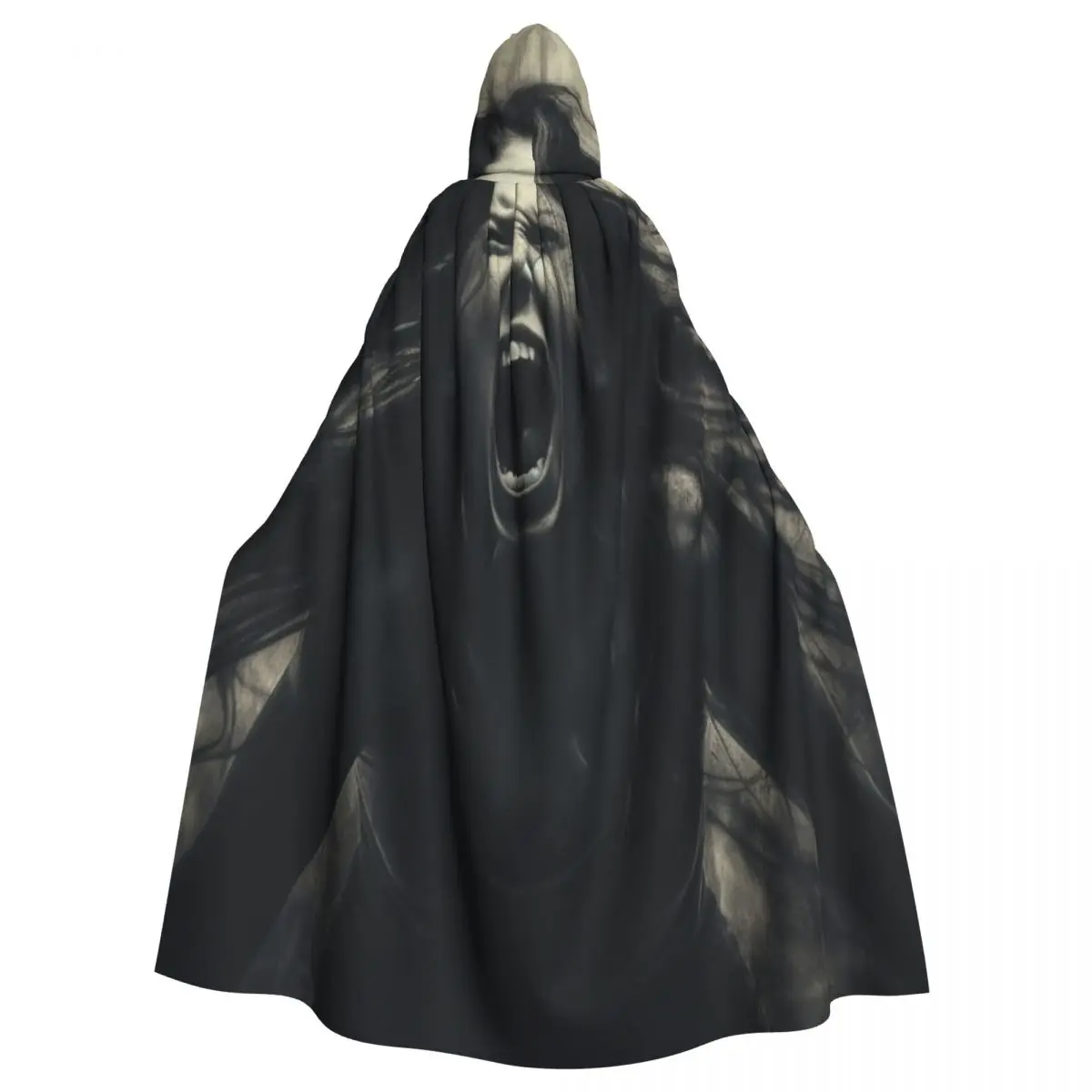 Frightening Cloak with Yelling Face Graphic for Spooky Events Unisex Adult Cloak with Hood Long Witch Costume Cosplay
Frightening Cloak with Yelling Face Graphic for Spooky Events Unisex Adult Cloak with Hood Long Witch Costume Cosplay