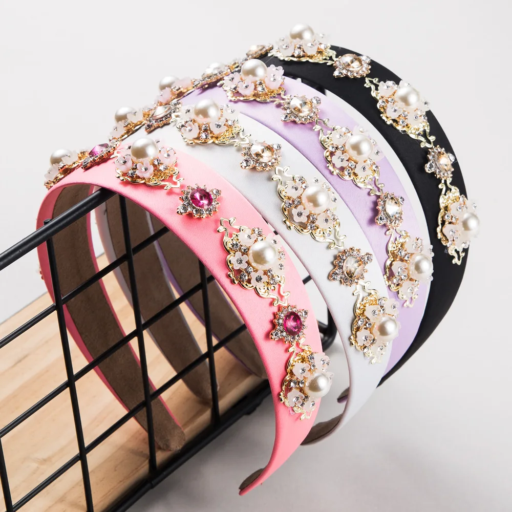 ins new baroque retro diamond-encrusted pearl headband fashion floral wide-edge super flash bridal hair accessories
ins new baroque retro diamond-encrusted pearl headband fashion floral wide-edge super flash bridal hair accessories