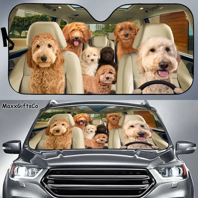 Автомобильный солнцезащитный козырек Goldendoodle, солнцезащитный козырек для семьи собак, аксессуары для собак, украшение автомобиля, подарок для папы, м
Автомобильный солнцезащитный козырек Goldendoodle, солнцезащитный козырек для семьи собак, аксессуары для собак, украшение автомобиля, подарок для папы, м