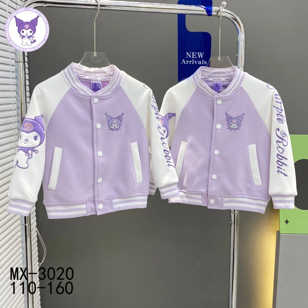 2023 Sanrio Autumn Children'S Button-Down Jacket Girl Middle-Aged And Older Children'S Baseball Uniform Cartoon Kulomi Huamian
2023 Sanrio Autumn Children'S Button-Down Jacket Girl Middle-Aged And Older Children'S Baseball Uniform Cartoon Kulomi Huamian