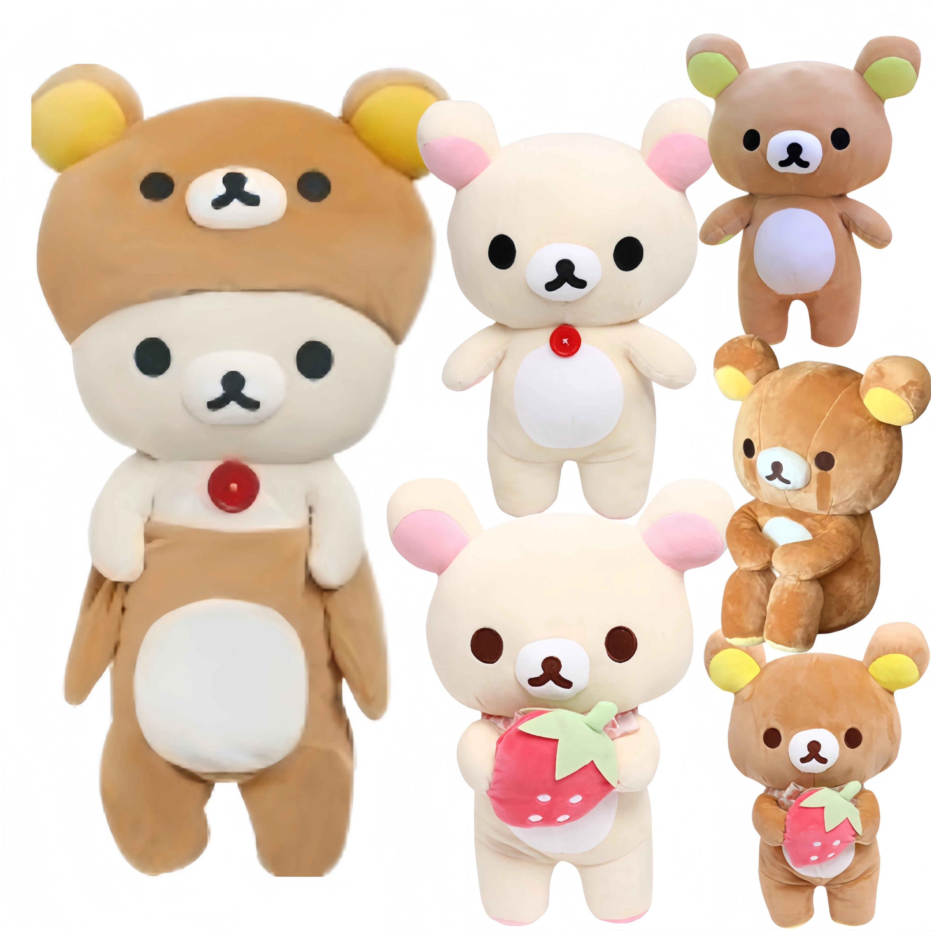 Rilakkuma Wearing a hat and pants Plush collection Teddy Bear Peluche Korilakkuma Cosplay Rilakkuma Stuffed Doll Cute Soft Gift
Rilakkuma Wearing a hat and pants Plush collection Teddy Bear Peluche Korilakkuma Cosplay Rilakkuma Stuffed Doll Cute Soft Gift