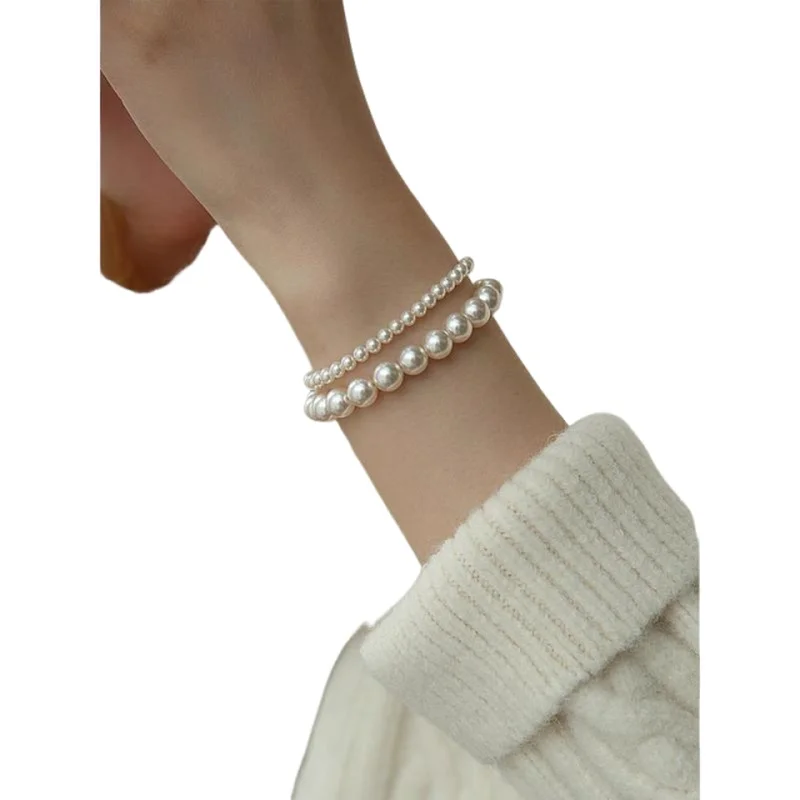 Shijia Pearl Bracelet for Girls, Double layered Round Light Small and Exquisite French Pearl Bracelet New Edition
Shijia Pearl Bracelet for Girls, Double layered Round Light Small and Exquisite French Pearl Bracelet New Edition