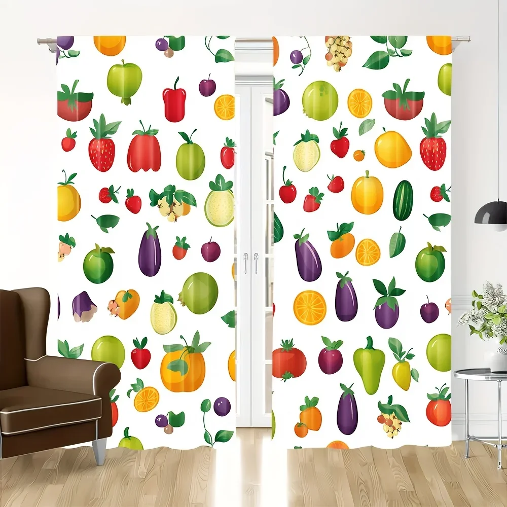 Fruit and vegetable patterns Print Drapes Room Darkening Window Curtains for Home Decor,Rod Pocket Blackout Curtains Bedroom
Fruit and vegetable patterns Print Drapes Room Darkening Window Curtains for Home Decor,Rod Pocket Blackout Curtains Bedroom