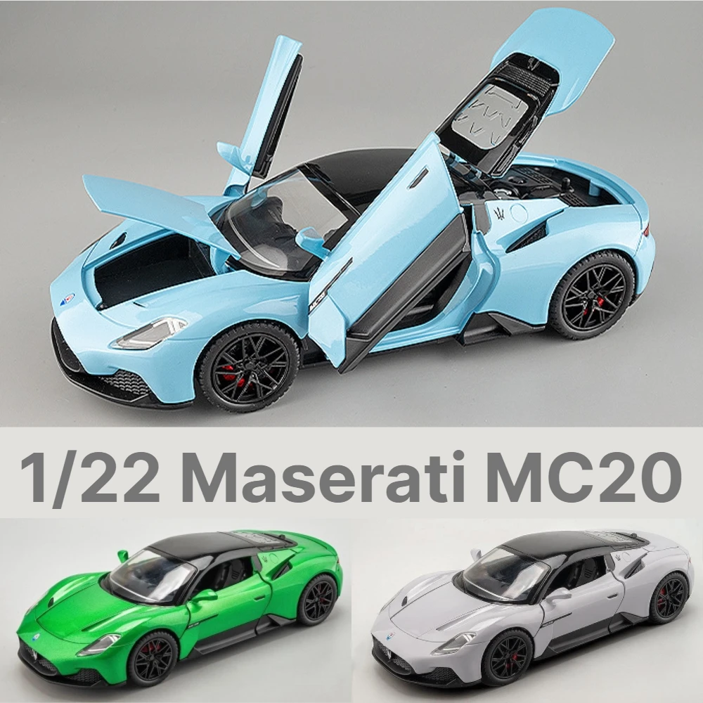 Коллекция 1/22 года, Maserati MC20, литая металлическая игрушечная машинка, миниатюрная модель автомобиля, модель со звуком и фотографией, подарок для детей, мальчиков
Коллекция 1/22 года, Maserati MC20, литая металлическая игрушечная машинка, миниатюрная модель автомобиля, модель со звуком и фотографией, подарок для детей, мальчиков