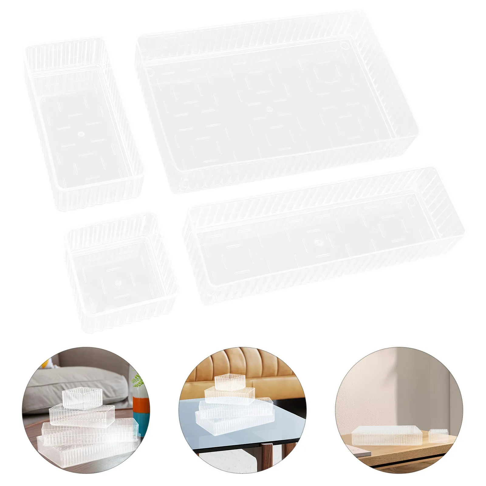 18Pcs Transparent Acrylic Drawer Dividers Stackable Clear Organizer Trays for Office Desk Craft Storage Countertop Bathroom
18Pcs Transparent Acrylic Drawer Dividers Stackable Clear Organizer Trays for Office Desk Craft Storage Countertop Bathroom