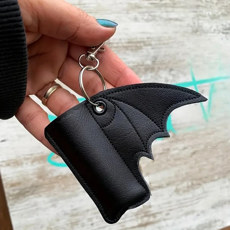 Gothic Bat Lip Balm Holder Keychain PU Leather Wing Design Witchy & Punk Style Accessory for Women Valentine’s Day Gift
Gothic Bat Lip Balm Holder Keychain PU Leather Wing Design Witchy & Punk Style Accessory for Women Valentine’s Day Gift