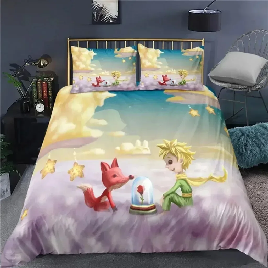 3D Print Anime Little Prince Le Petit Comfortable Duvet Cover Pillowcase Bedding Set Children Bedroom Decoration Home Textile
3D Print Anime Little Prince Le Petit Comfortable Duvet Cover Pillowcase Bedding Set Children Bedroom Decoration Home Textile