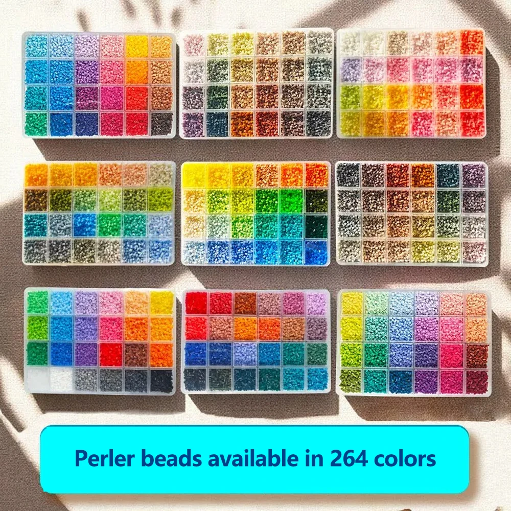 9600PCS Mini Fuse Beads Set, Full color scheme 2.6mm Perler Beads Bulk, DIY Art Craft Melting Beads Kit for Handmade Art
9600PCS Mini Fuse Beads Set, Full color scheme 2.6mm Perler Beads Bulk, DIY Art Craft Melting Beads Kit for Handmade Art