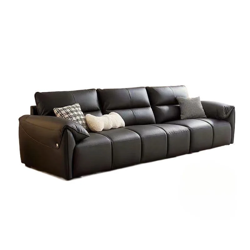 Piano keys Italian minimalist leather sofa cowhide cream style leather art straight row size modern minimalist apartment 
Piano keys Italian minimalist leather sofa cowhide cream style leather art straight row size modern minimalist apartment