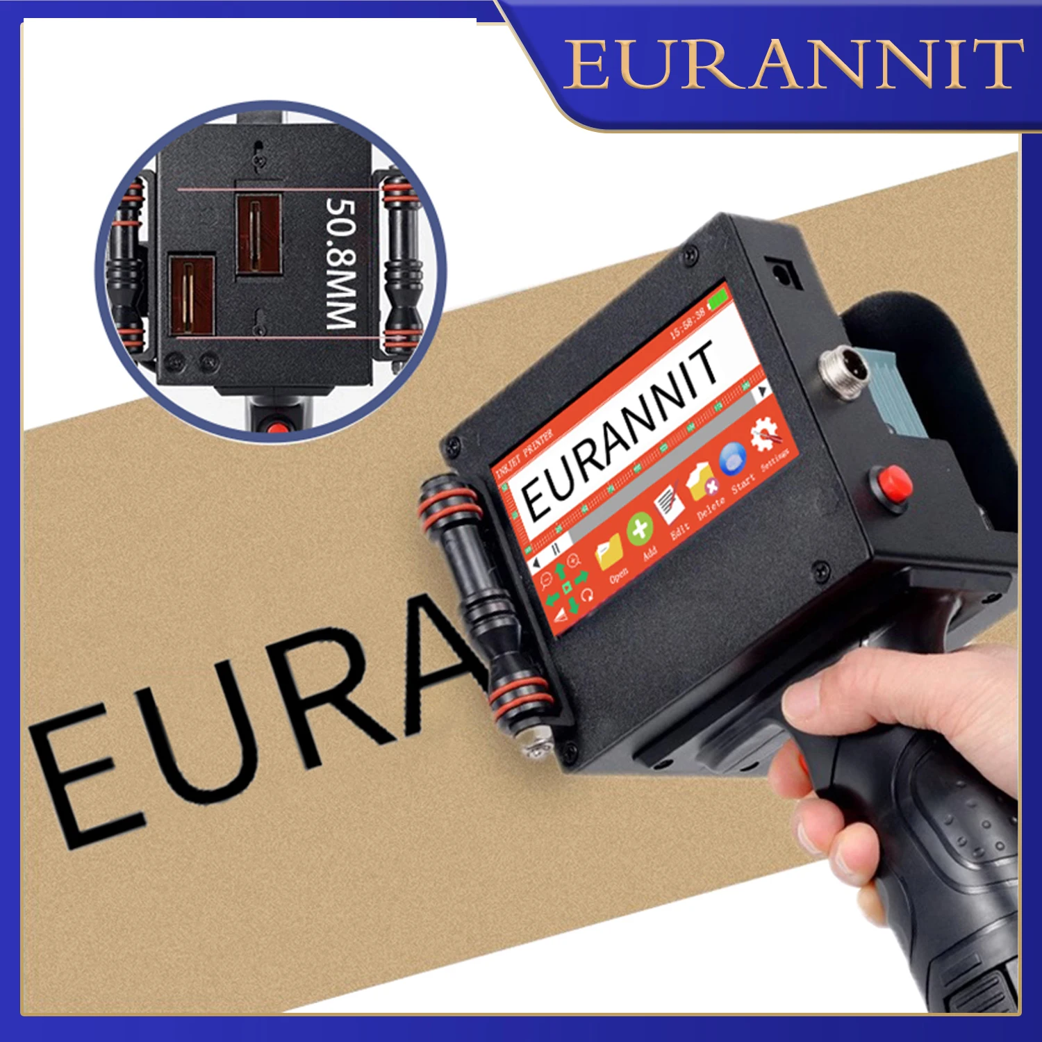 Портативный ручной струйный принтер EURANNIT E50 с 2-дюймовым принтером высоты печати изображения QR-штрих-кодом Номер партии Логотип Принтер с датой истечения срока годности
Портативный ручной струйный принтер EURANNIT E50 с 2-дюймовым принтером высоты печати изображения QR-штрих-кодом Номер партии Логотип Принтер с датой истечения срока годности