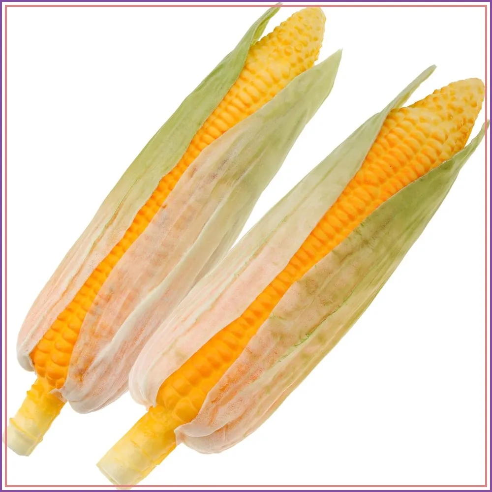 2pcs Artificial Yellow Corn Decoration Realistic Faux Vegetable with Green Shell Fake Lifelike Food Prop for House Kitchen Simulation Festival
2pcs Artificial Yellow Corn Decoration Realistic Faux Vegetable with Green Shell Fake Lifelike Food Prop for House Kitchen Simulation Festival