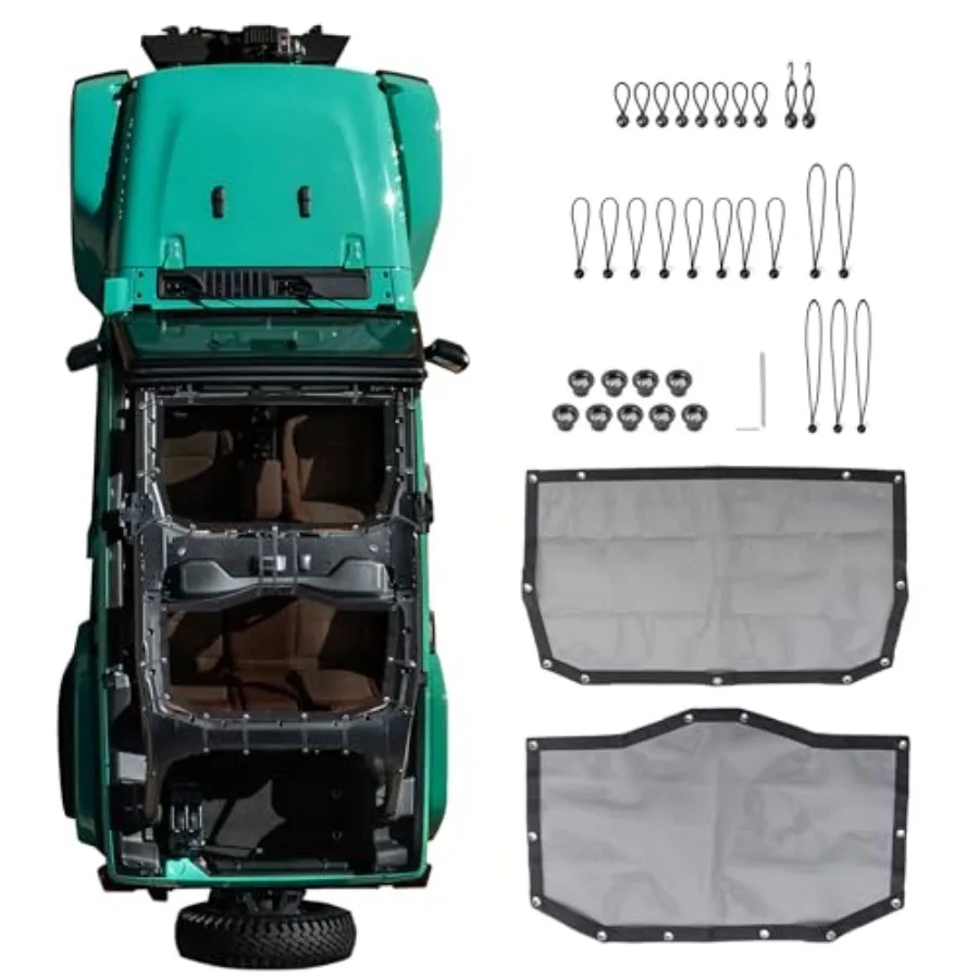 Sunshade Compatible with 202 2025 2026 Jeep Wrangler JL XE Hard Top Accessories Front Rear Sun Shade Soft Mesh Top Bimini Roof
Sunshade Compatible with 202 2025 2026 Jeep Wrangler JL XE Hard Top Accessories Front Rear Sun Shade Soft Mesh Top Bimini Roof