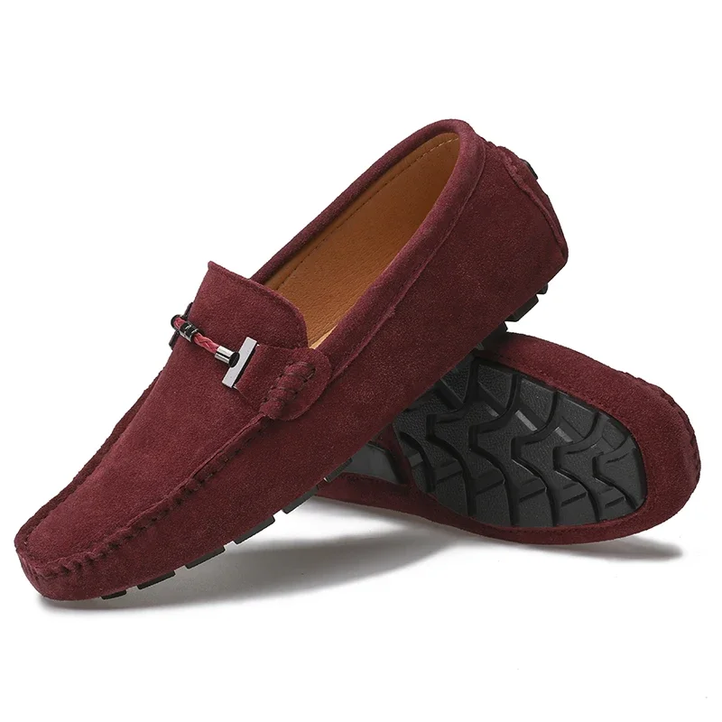 Wine Red Loafers High Quality Men Casual Flat Light Fashion Trend Moccasins Slip On Driving Shoes Genuine Leather zapatillas
Wine Red Loafers High Quality Men Casual Flat Light Fashion Trend Moccasins Slip On Driving Shoes Genuine Leather zapatillas