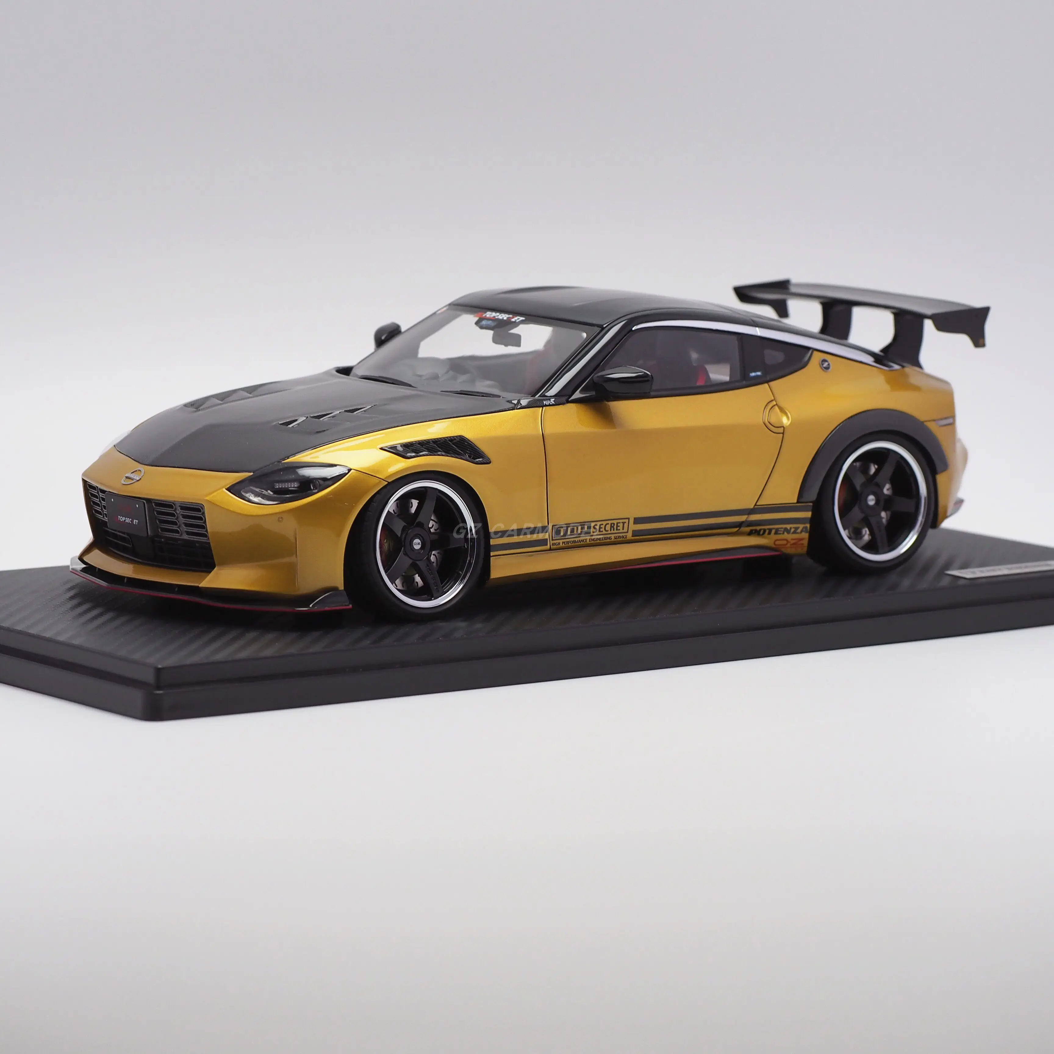 IG 1:18 TOP SECRET Fairlady Z RZ34 Gold IG3380 JDM Simulation Limited Edition Resin Metal Static Car Model Toy Gift
IG 1:18 TOP SECRET Fairlady Z RZ34 Gold IG3380 JDM Simulation Limited Edition Resin Metal Static Car Model Toy Gift