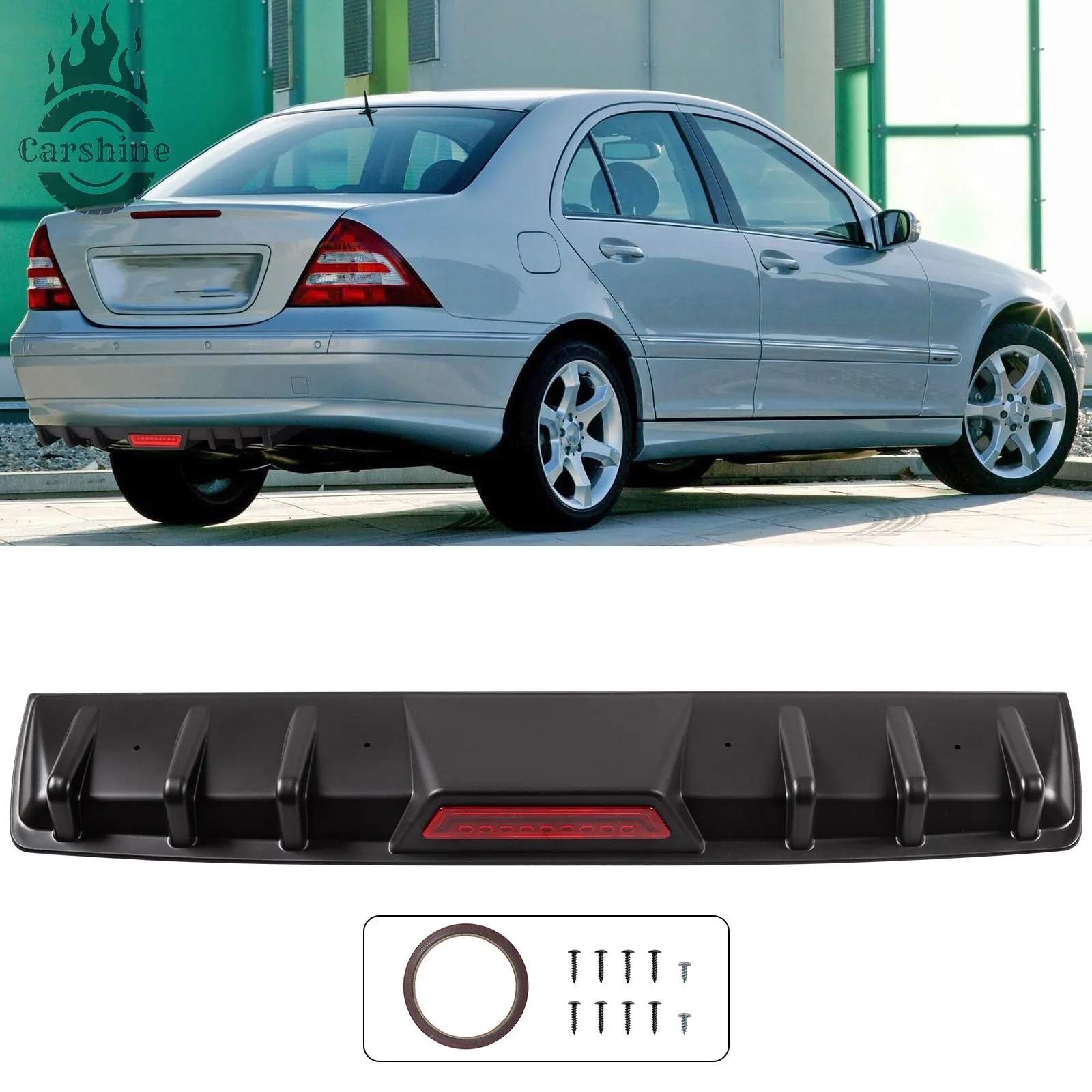 For 2004 Mercedes-Benz W203 Rear Bumper Diffuser Shark Fin Spoiler Splitter
For 2004 Mercedes-Benz W203 Rear Bumper Diffuser Shark Fin Spoiler Splitter