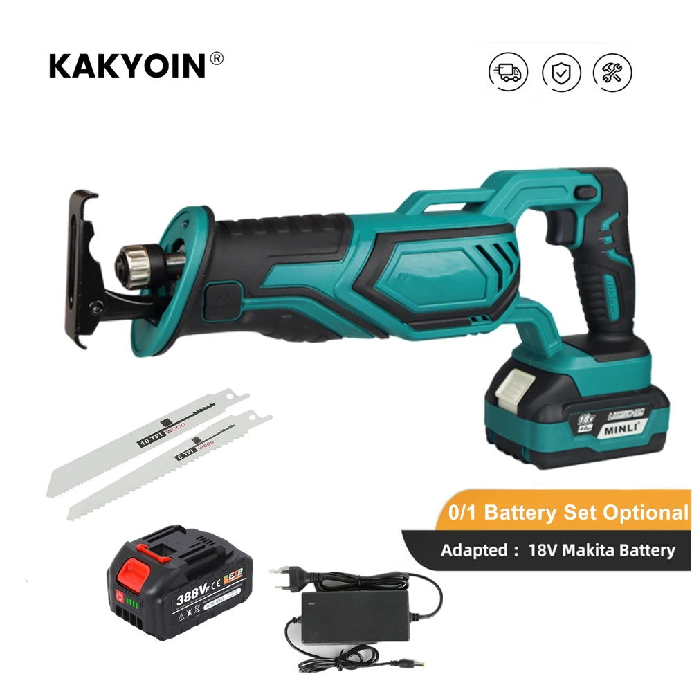 20V Cordless Electric Reciprocating Saw Electric Saw Wood Metal PVC Pipe Cutting Pruning Reciprocating Saw Power Tool Chainsaw
20V Cordless Electric Reciprocating Saw Electric Saw Wood Metal PVC Pipe Cutting Pruning Reciprocating Saw Power Tool Chainsaw