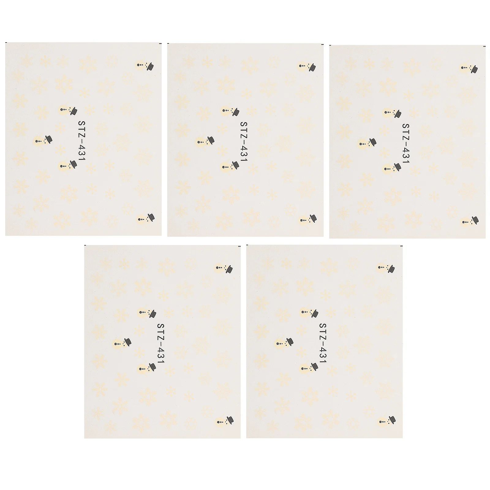 5 Pcs Snowflake Design Decoration Nail Decals Winter Stickers Christmas Decorations
5 Pcs Snowflake Design Decoration Nail Decals Winter Stickers Christmas Decorations