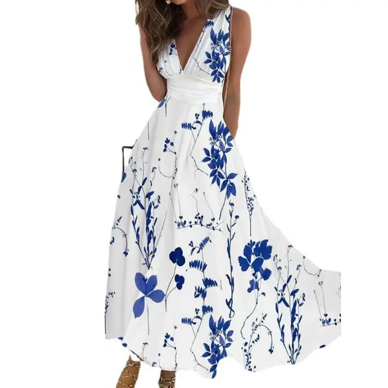 Plus Size Chiffon Sexy Floral Print Dress for Women 2024 Summer Elegant Bohemian Long Dresses Female Clothing Vestido Skirt
Plus Size Chiffon Sexy Floral Print Dress for Women 2024 Summer Elegant Bohemian Long Dresses Female Clothing Vestido Skirt