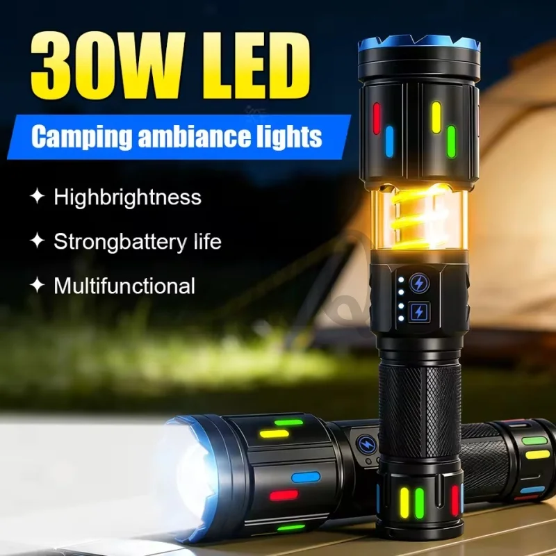 White Laser Flashlights High Power Dual Lights Rechargeable LED Flashlight Tactical Torch Power Bank Outdoor Camping Lantern
White Laser Flashlights High Power Dual Lights Rechargeable LED Flashlight Tactical Torch Power Bank Outdoor Camping Lantern