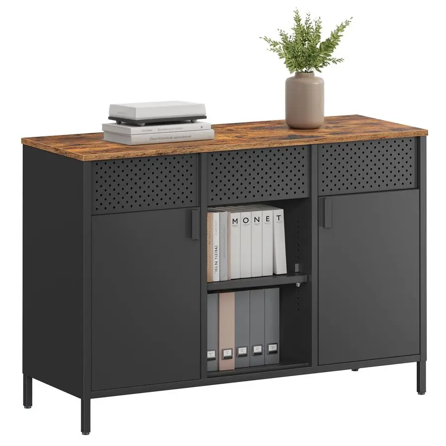 Storage Cabinet, Metal Cabinet, Sideboard with 2 Doors, 15.7 x 43.3 x 29.9 Inches, Magnetic Closure, Adjustable Shelves, Steel
Storage Cabinet, Metal Cabinet, Sideboard with 2 Doors, 15.7 x 43.3 x 29.9 Inches, Magnetic Closure, Adjustable Shelves, Steel