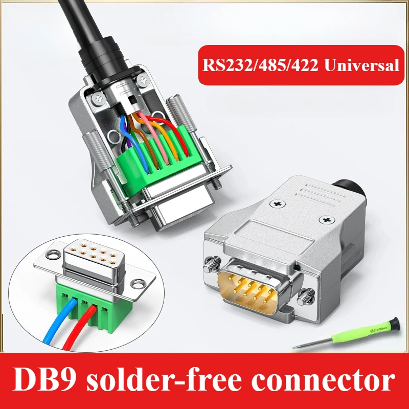 Mini DB9 Solder-free Male Female Connector Industrial Grade New Type Thin Style RS232 Serial Port Adapter 485/422 Universal Plug
Mini DB9 Solder-free Male Female Connector Industrial Grade New Type Thin Style RS232 Serial Port Adapter 485/422 Universal Plug
