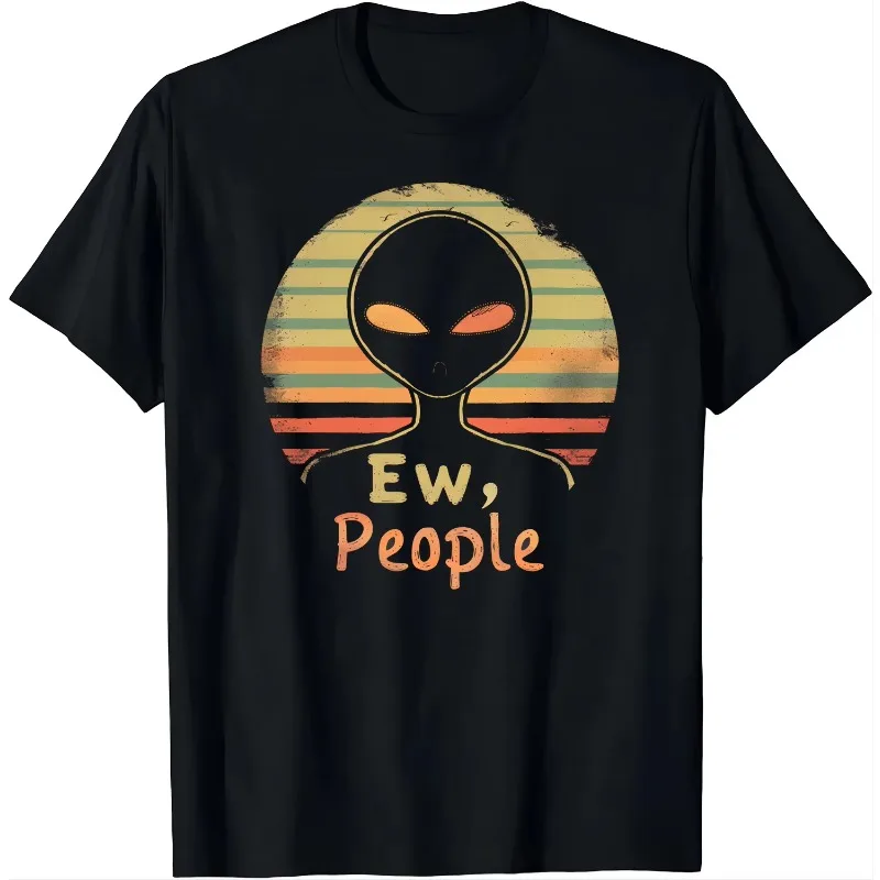 Stand Out with This Trendy Alien 'Ew, People' T-shirt Funny Clothes Graphic T Shirts Women Clothing Tops Camisas Streetwear Y2K
Stand Out with This Trendy Alien 'Ew, People' T-shirt Funny Clothes Graphic T Shirts Women Clothing Tops Camisas Streetwear Y2K