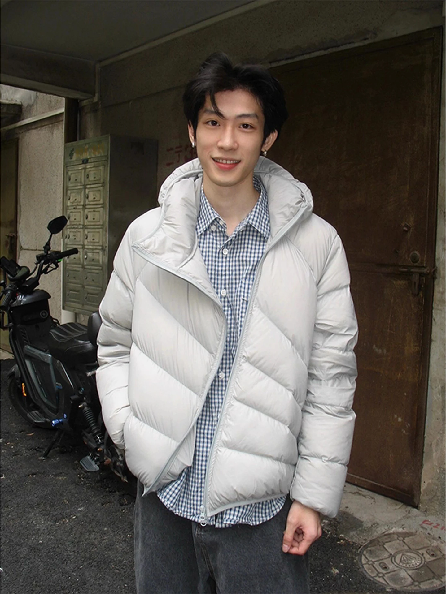 Men's Thiened Fce Lined Hooded down Jaet Lightweight Cotton Coat Warmth Zipper Closure Cleanfit Sle Regular Length
Men's Thiened Fce Lined Hooded down Jaet Lightweight Cotton Coat Warmth Zipper Closure Cleanfit Sle Regular Length