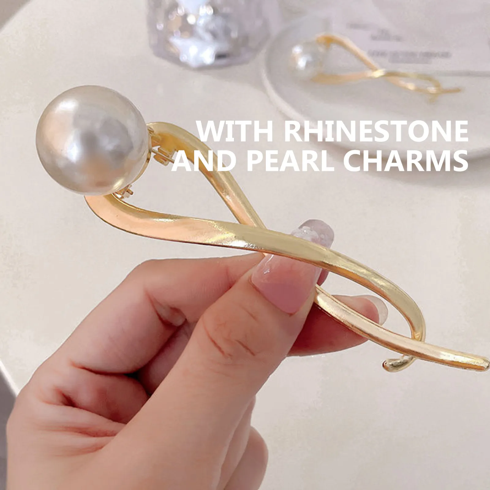 4Pcs Pearl Hair Clip Shiny Fishtail Hairpin Decorative Barrette Elegant Bridal Wedding Hair Accessory Girls Hairpin
4Pcs Pearl Hair Clip Shiny Fishtail Hairpin Decorative Barrette Elegant Bridal Wedding Hair Accessory Girls Hairpin