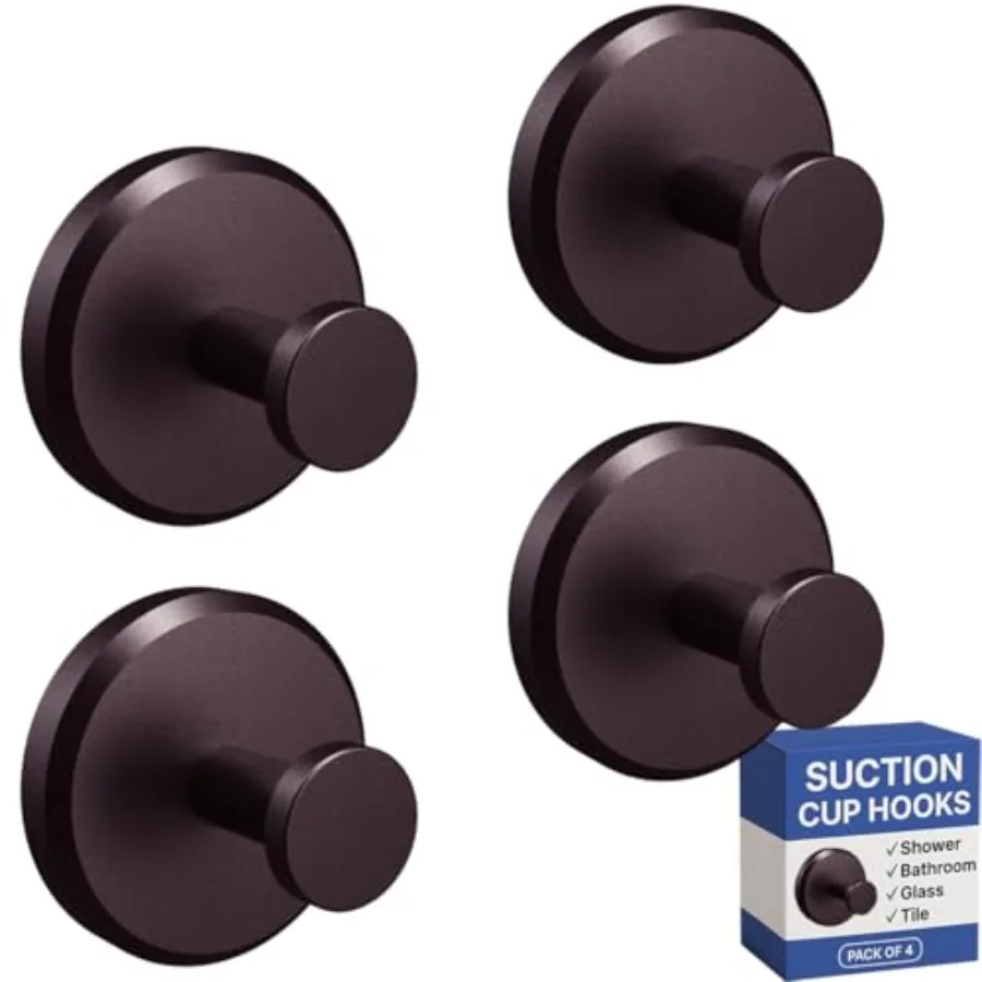 Suction Cup Hooks for Shower and Bathroom Towel Holder 4-Pack Suction Cups Hooks for Hanging Towels Robes and Coats - Tiles Gla
Suction Cup Hooks for Shower and Bathroom Towel Holder 4-Pack Suction Cups Hooks for Hanging Towels Robes and Coats - Tiles Gla