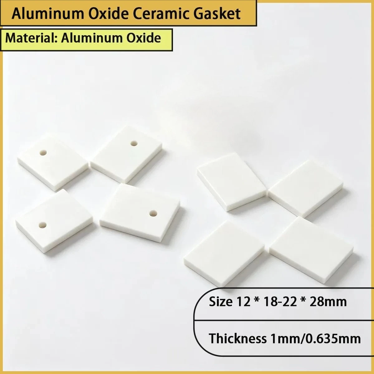 1mm/0.635mm thick alumina ceramic gasket is used for electronic appliances, mechanical insulation, sealing gaskets, etc
1mm/0.635mm thick alumina ceramic gasket is used for electronic appliances, mechanical insulation, sealing gaskets, etc
