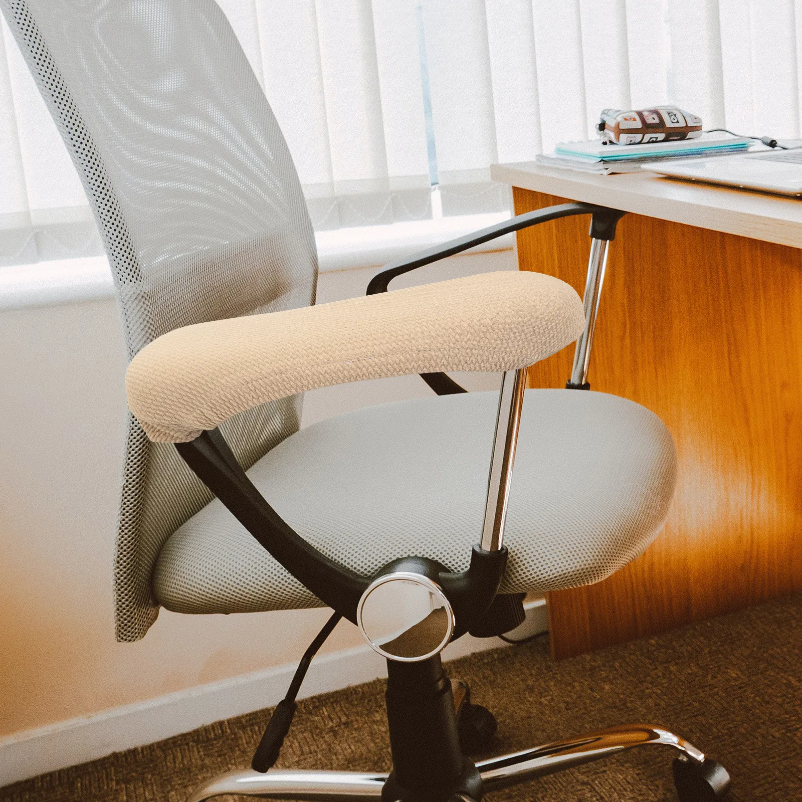 1 Pair Thickened Elastic Office Chair Armrest Covers Protectors Easy Clean Slipcover Stretchable Arm Pads for Computer Chair
1 Pair Thickened Elastic Office Chair Armrest Covers Protectors Easy Clean Slipcover Stretchable Arm Pads for Computer Chair