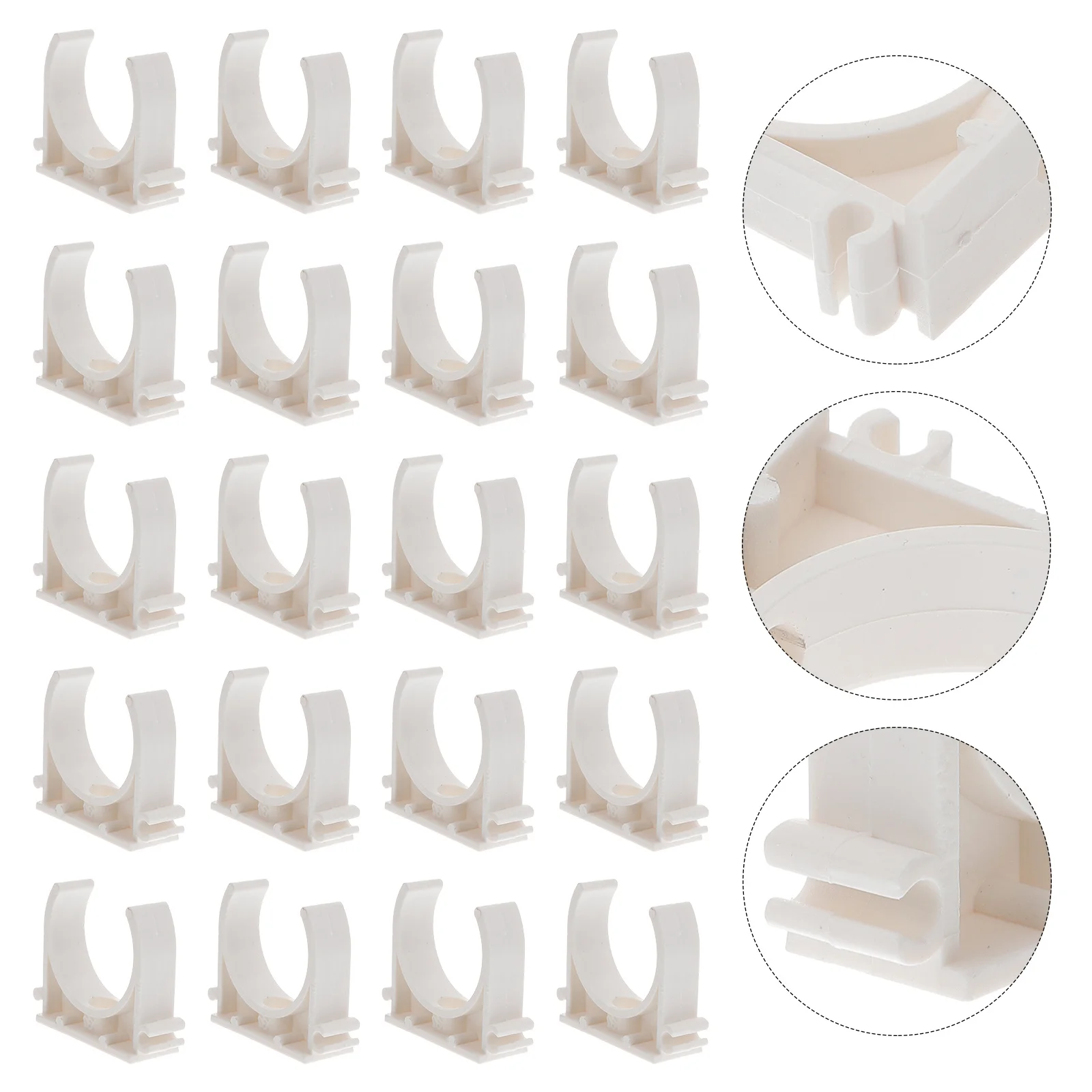 100pcs U-Shaped Pipe Clamps Clips For Water Wall Fixed Support Pvc Electrician Tube Holder Rustproof Fast Installation 
100pcs U-Shaped Pipe Clamps Clips For Water Wall Fixed Support Pvc Electrician Tube Holder Rustproof Fast Installation