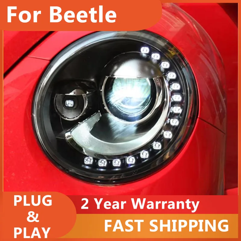 Car Styling for Volkswagen Beetle Headlights 2013 2014-2017 Beetle Headlamp DRL Turn Signal Low High Beam Projector Lens
Car Styling for Volkswagen Beetle Headlights 2013 2014-2017 Beetle Headlamp DRL Turn Signal Low High Beam Projector Lens