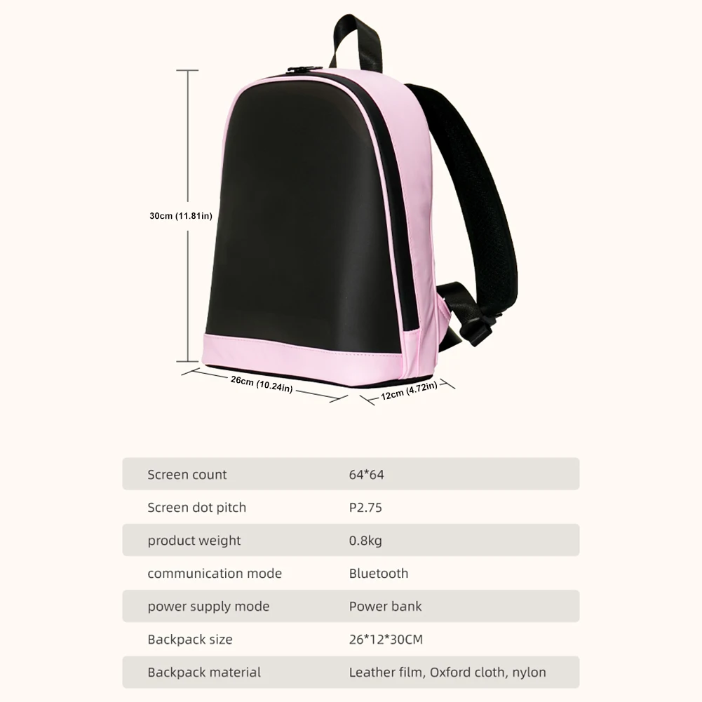 LED Advertising Backpack APP Control Advertising Business Bag Waterproof Outdoor Pixel Screen Bag for Outdoor Travel
LED Advertising Backpack APP Control Advertising Business Bag Waterproof Outdoor Pixel Screen Bag for Outdoor Travel