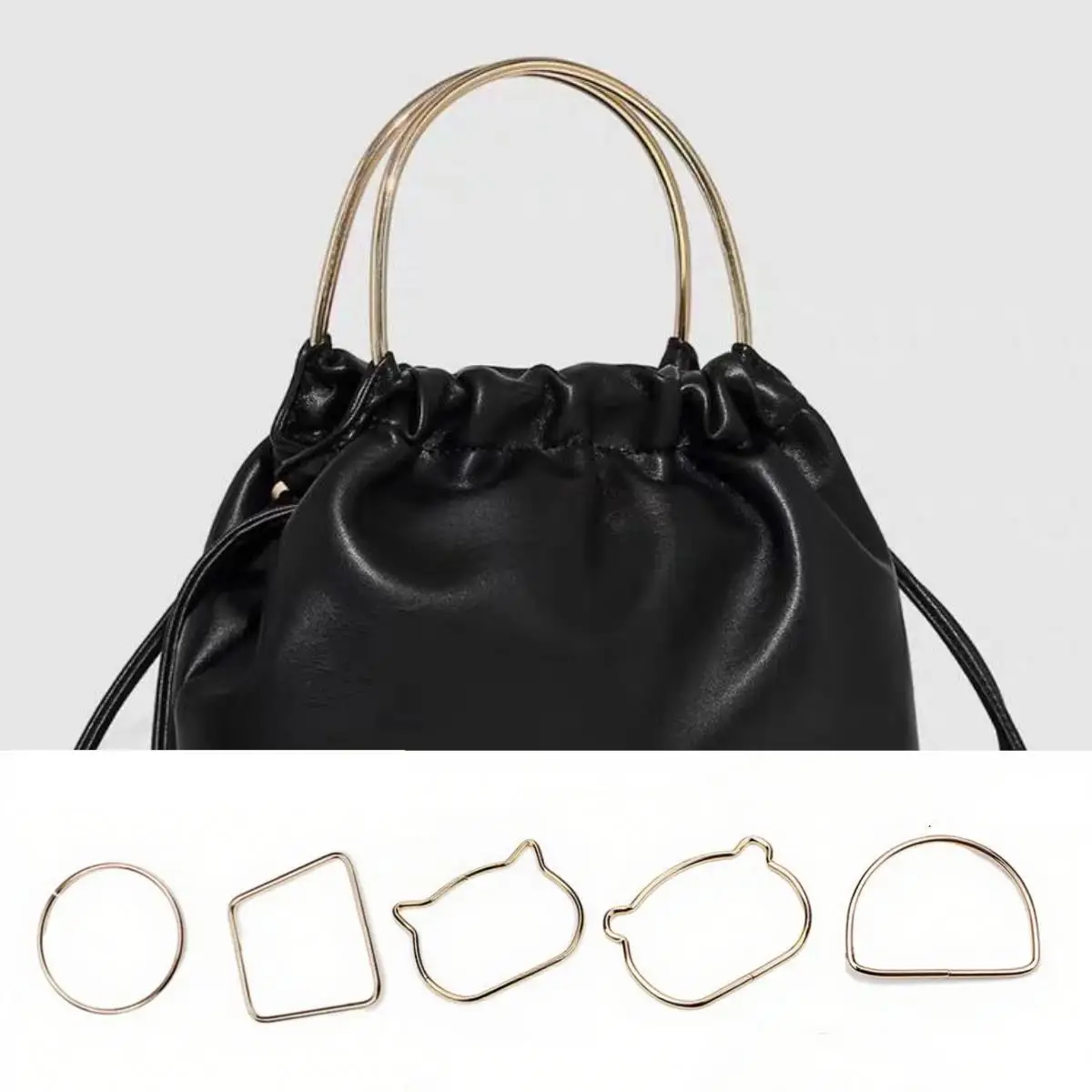 Metal DIY Handbag Tote Handles Replacement Creative Bear Cat Ear Bag Handle Round D-ring Hanging Buckle Hardware Accessories
Metal DIY Handbag Tote Handles Replacement Creative Bear Cat Ear Bag Handle Round D-ring Hanging Buckle Hardware Accessories