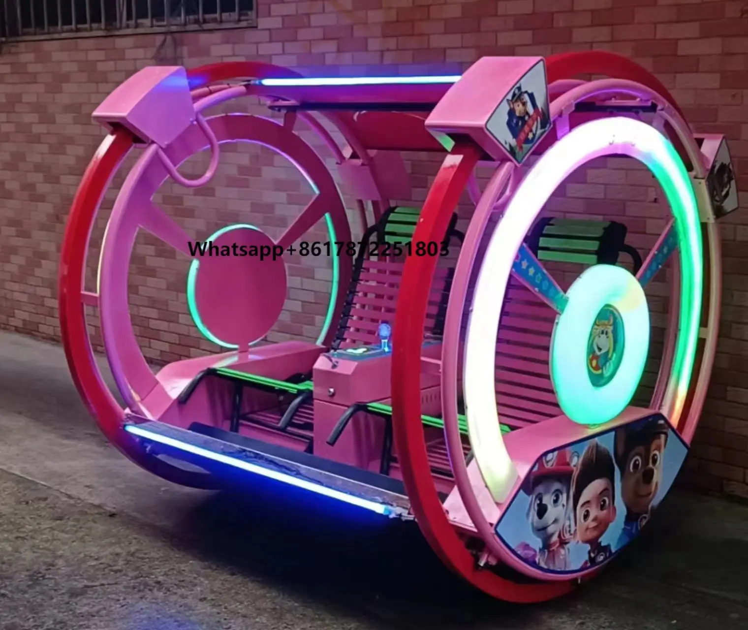 Riteng Popular 2-Seater Happy Rolling Car New 360/180 Degree Amusement Park Ride for Playground Outdoor Plastic Material Sale!
Riteng Popular 2-Seater Happy Rolling Car New 360/180 Degree Amusement Park Ride for Playground Outdoor Plastic Material Sale!