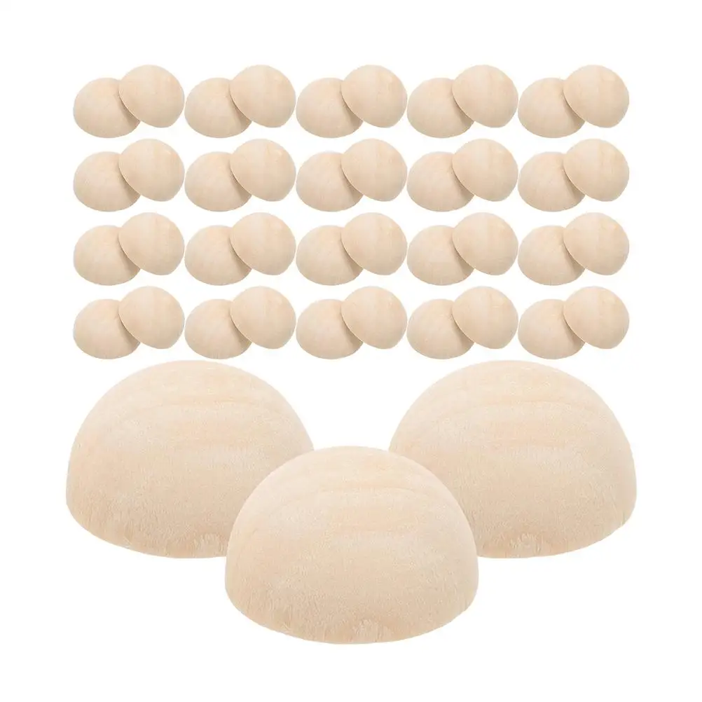 100 Pcs Wooden Half Beads Crafts Unfinished Balls DIY Jewelry Making Spacer Charms Hemisphere Sewing Accessories
100 Pcs Wooden Half Beads Crafts Unfinished Balls DIY Jewelry Making Spacer Charms Hemisphere Sewing Accessories