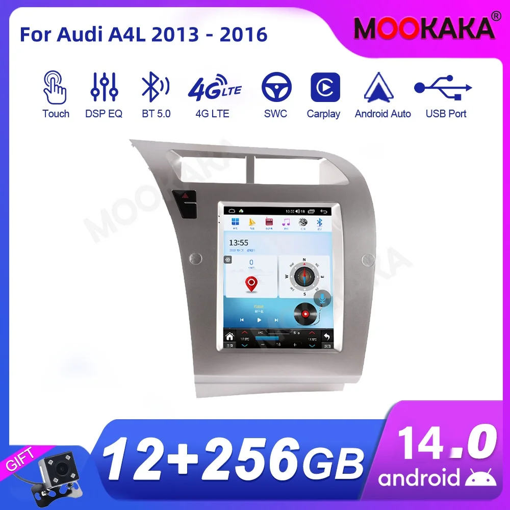 For Audi A4L 2013 -2016 Car Radio Multimedia Player Wireless Carplay Android Auto Autoradio Stereo GPS Navi Head Unit WiFi 4G BT
For Audi A4L 2013 -2016 Car Radio Multimedia Player Wireless Carplay Android Auto Autoradio Stereo GPS Navi Head Unit WiFi 4G BT