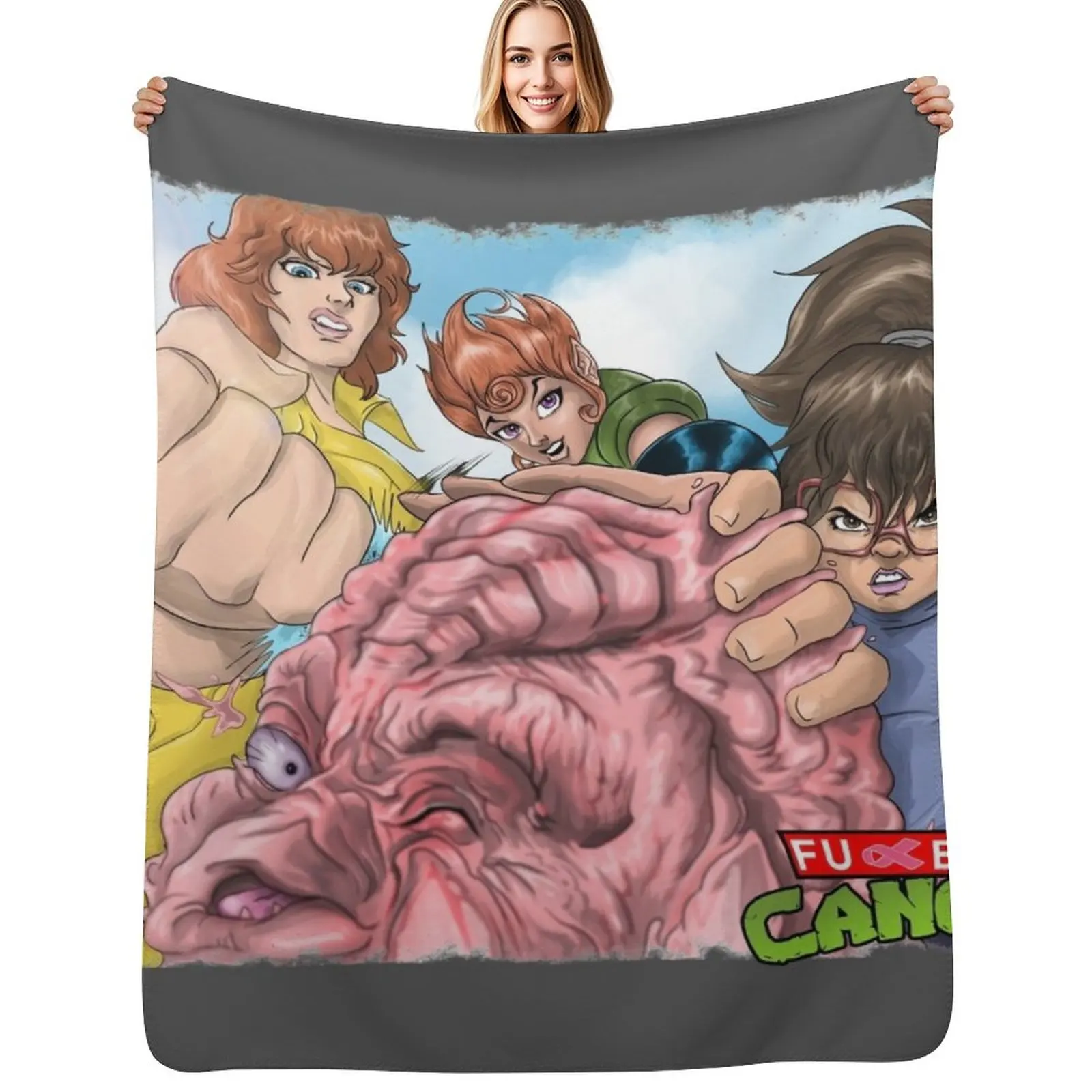 FU Breast Cancer Throw Blanket Soft Bedroom Blanket for Night Sleeping
FU Breast Cancer Throw Blanket Soft Bedroom Blanket for Night Sleeping
