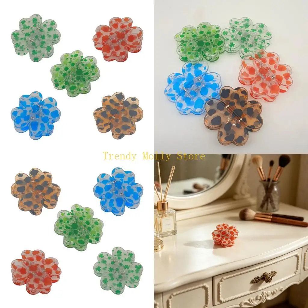 N5KB 4 Clovers Hair Clip Nonslip Closure Hairpin Comfortable Wear
N5KB 4 Clovers Hair Clip Nonslip Closure Hairpin Comfortable Wear