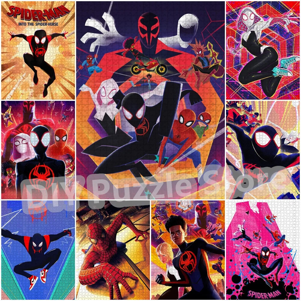 Spiderman Superhero Anime Print Jigsaw Puzzle Acros The Spider-Verse Puzzle Adult Stress Relief Toys Birthday Gifts with Boxs
Spiderman Superhero Anime Print Jigsaw Puzzle Acros The Spider-Verse Puzzle Adult Stress Relief Toys Birthday Gifts with Boxs