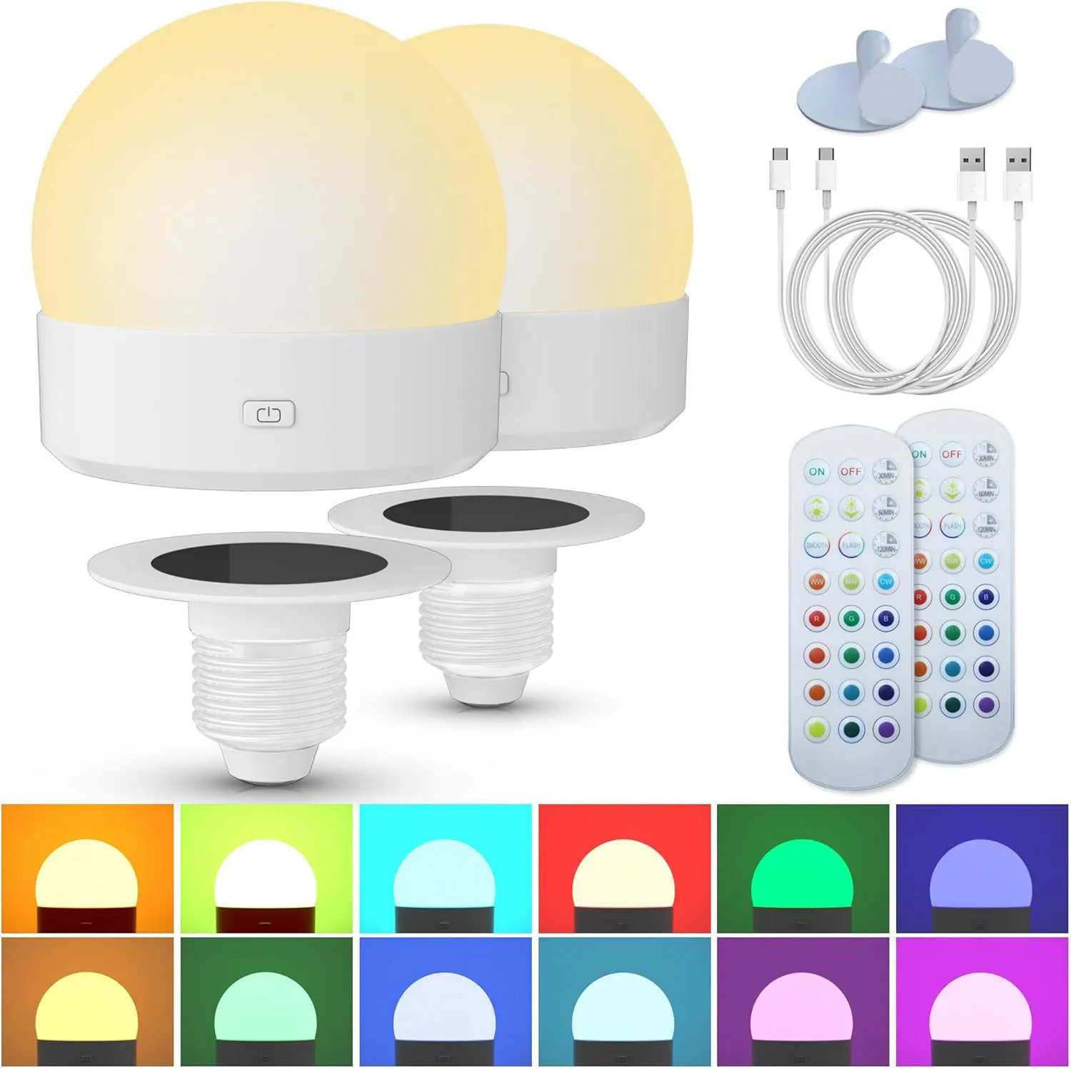 LED magnetic suction rechargeable Symphony remote control timing dimming bedside usb desk lamp atmosphere E26E14 ball bubble
LED magnetic suction rechargeable Symphony remote control timing dimming bedside usb desk lamp atmosphere E26E14 ball bubble