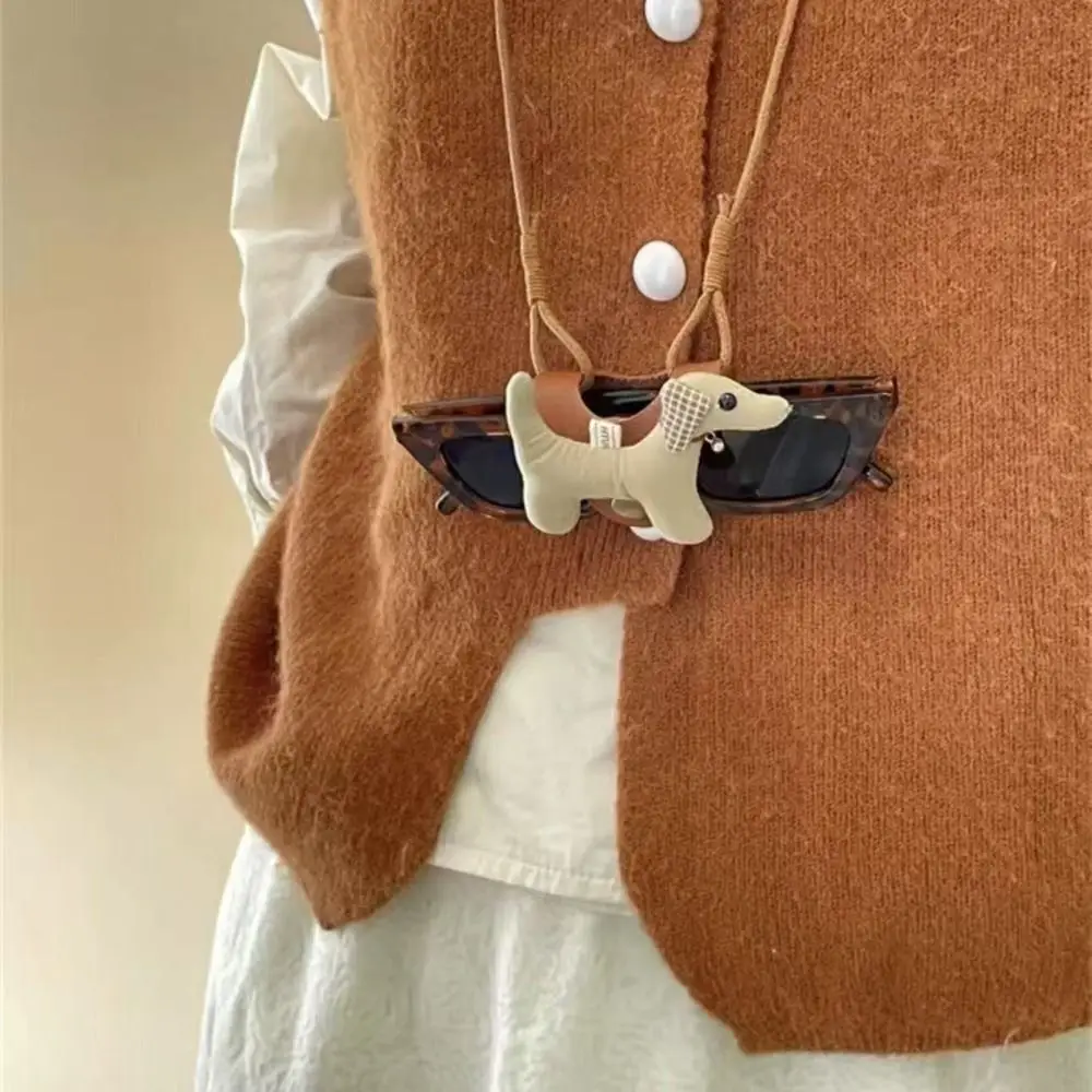 Cartoon Eyeglasses Rope Neck Microfiber Leather Portable Sunglasses Storage Necklace Gift Glasses Storage
Cartoon Eyeglasses Rope Neck Microfiber Leather Portable Sunglasses Storage Necklace Gift Glasses Storage