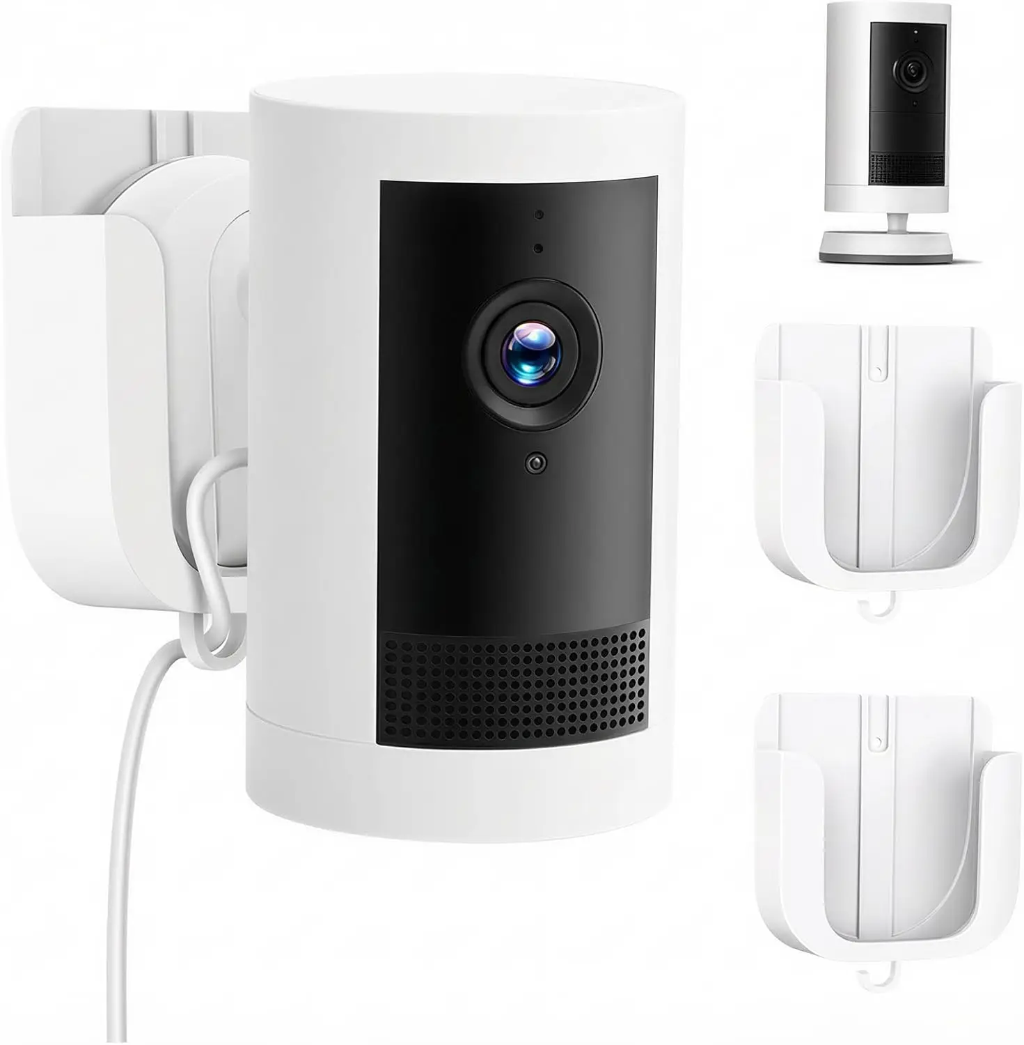 No Drill Wall Mount for Ring Outdoor Cam Plus, Adhesive Indoor Camera Mount with Strong Tape and Screws, 2 Pack White
No Drill Wall Mount for Ring Outdoor Cam Plus, Adhesive Indoor Camera Mount with Strong Tape and Screws, 2 Pack White