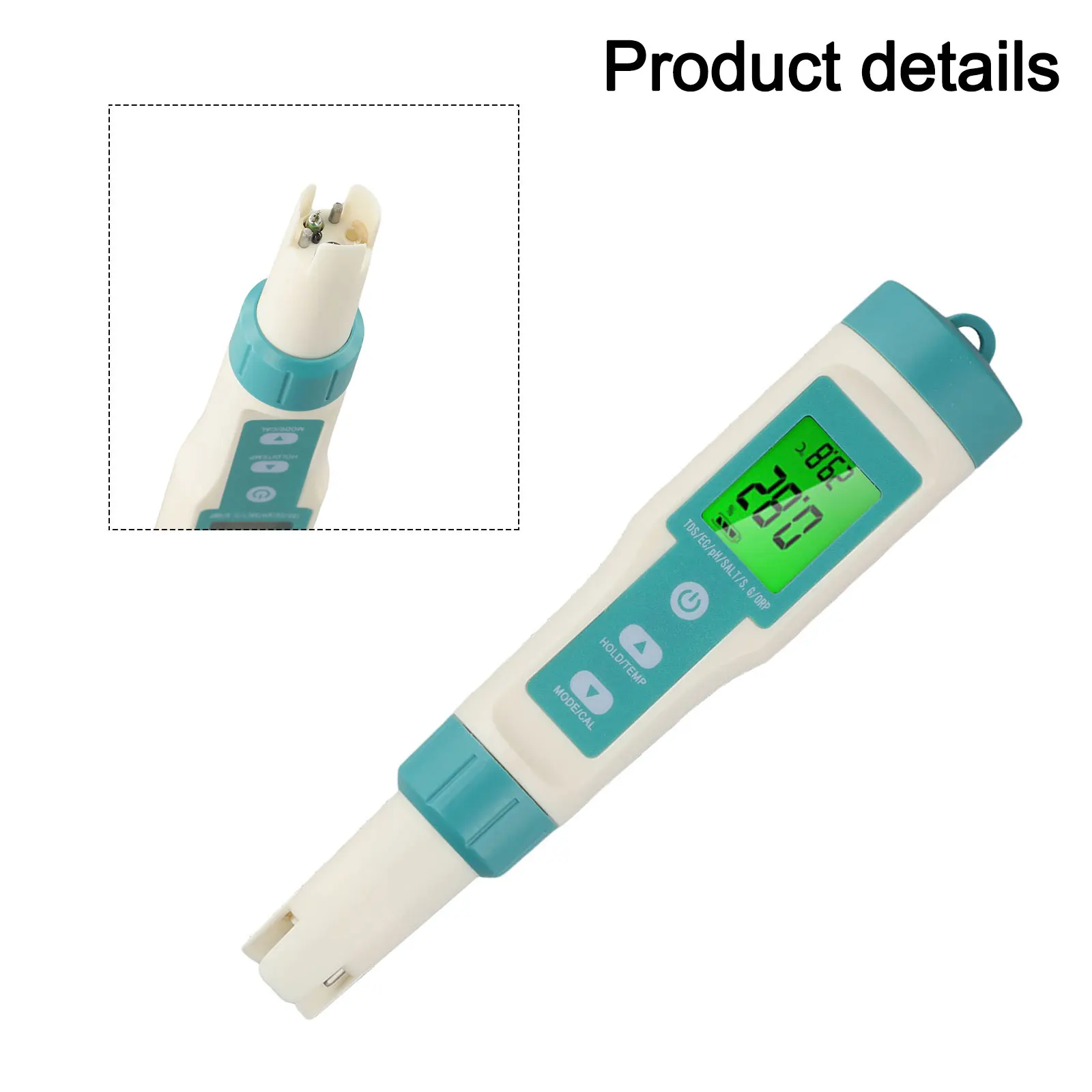 Portable Water Quality Test Pen, Measures PH/ORP/EC/TEMP/SALT/S G, Large LCD Backlight for Clear and Convenient Readings
Portable Water Quality Test Pen, Measures PH/ORP/EC/TEMP/SALT/S G, Large LCD Backlight for Clear and Convenient Readings