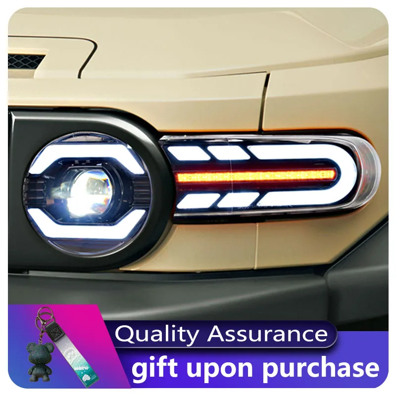 2 шт. автомобильные лампы для Toyota FJ Cruiser 2007-2020, передний фонарь, динамический DRL, фара, указатель поворота, обновленная светодиодная линза для фар, авто
2 шт. автомобильные лампы для Toyota FJ Cruiser 2007-2020, передний фонарь, динамический DRL, фара, указатель поворота, обновленная светодиодная линза для фар, авто