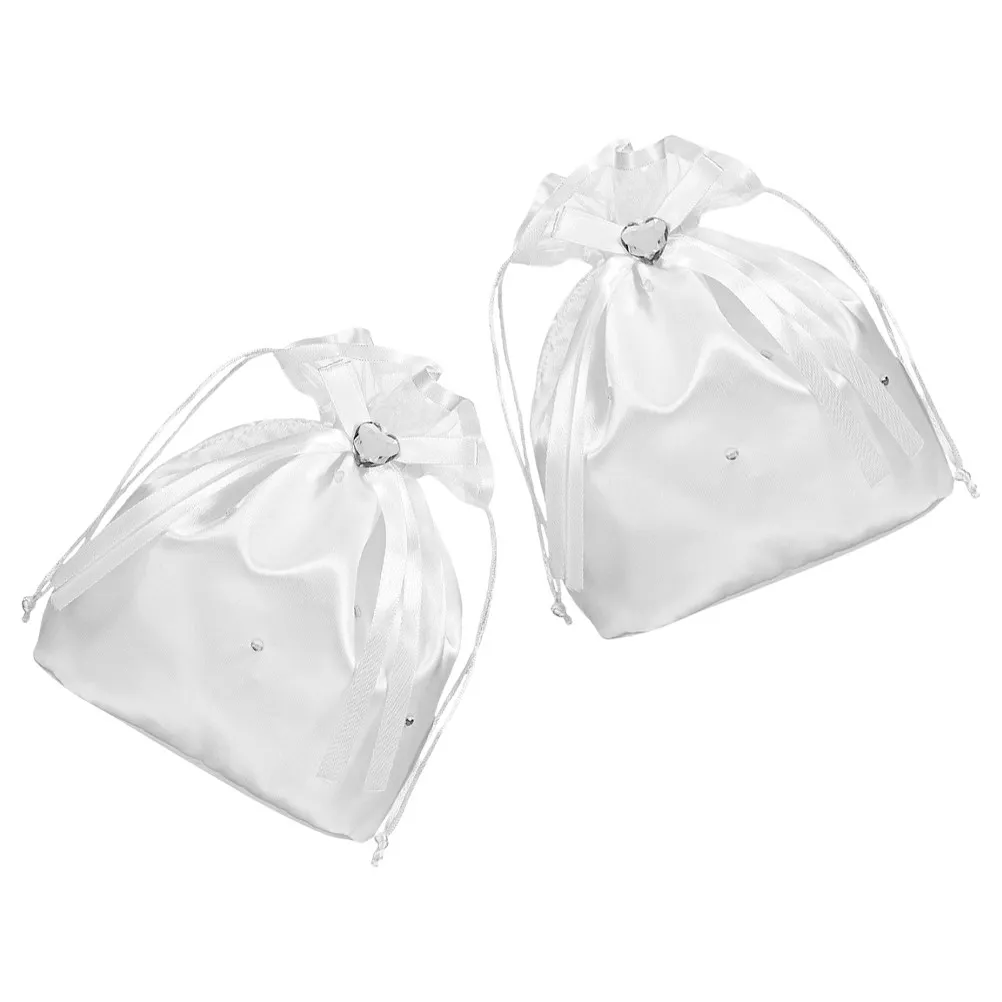 2Pcs Bridal Wedding Money Bag Heart Shaped Rhinestone Drawstring Elegant White Bride Handbag Evening Wedding Party
2Pcs Bridal Wedding Money Bag Heart Shaped Rhinestone Drawstring Elegant White Bride Handbag Evening Wedding Party