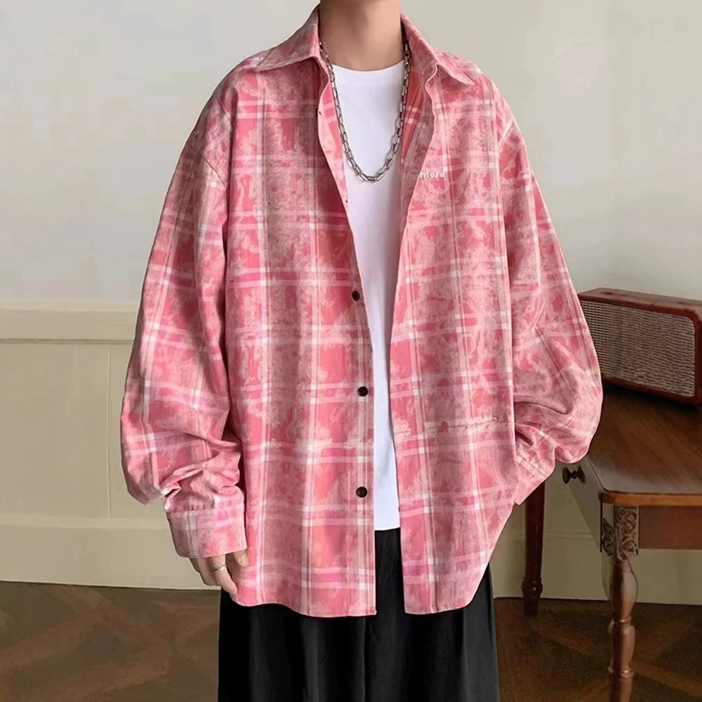 American embroidered long sleeved shirt for men, spring and autumn new trend, loose and casual versatile plaid shirt jacket
American embroidered long sleeved shirt for men, spring and autumn new trend, loose and casual versatile plaid shirt jacket